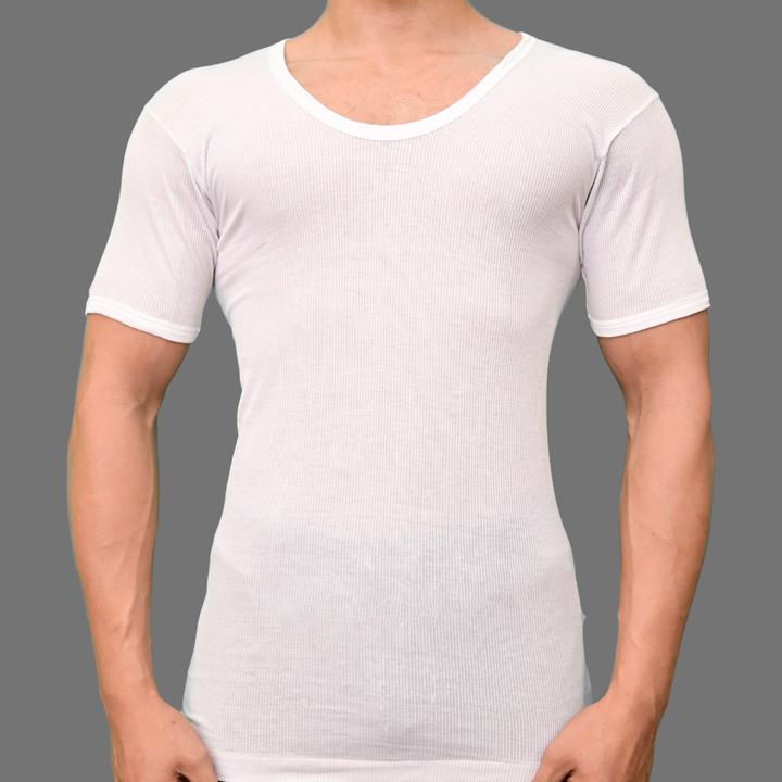 Men's all ribbed vest short sleeve m60