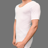 Men's all ribbed vest short sleeve m60