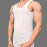 Men's all ribbed vest sleeve less m60