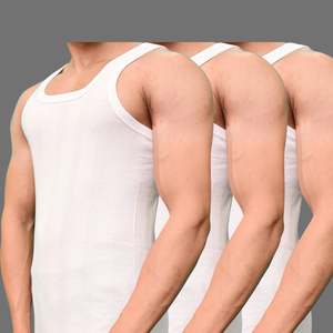 Pack of 3 Men's ribbed vest 101 sleeve less