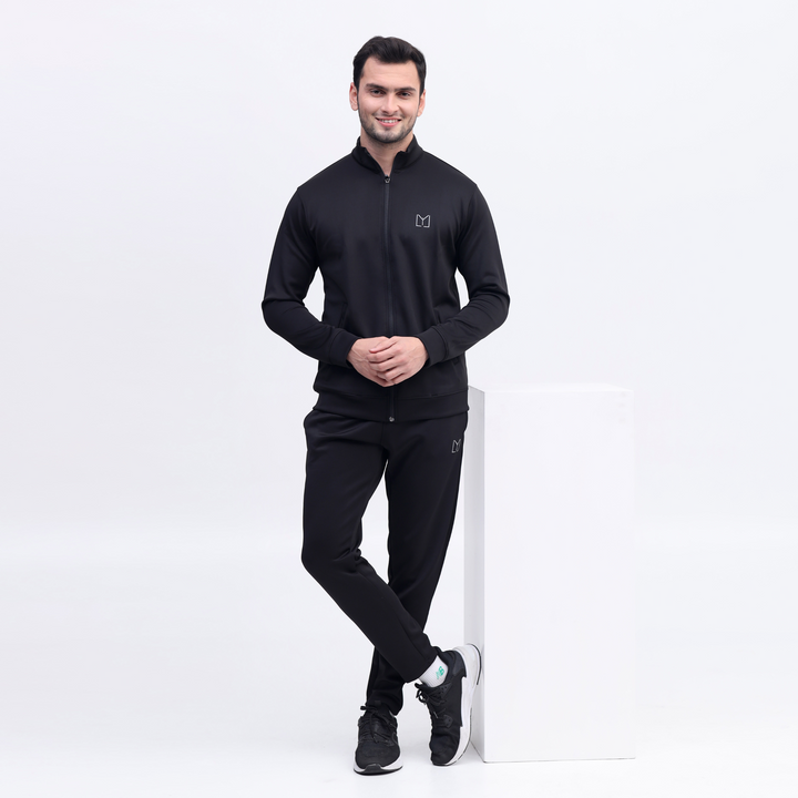 Scoba dri-fit mens black tracksuit