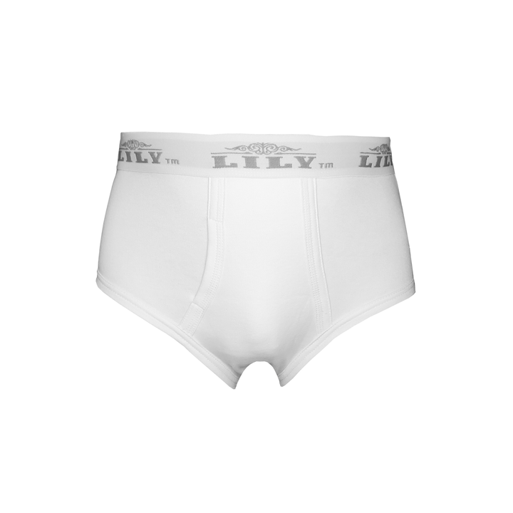 Men's luxury white brief 888