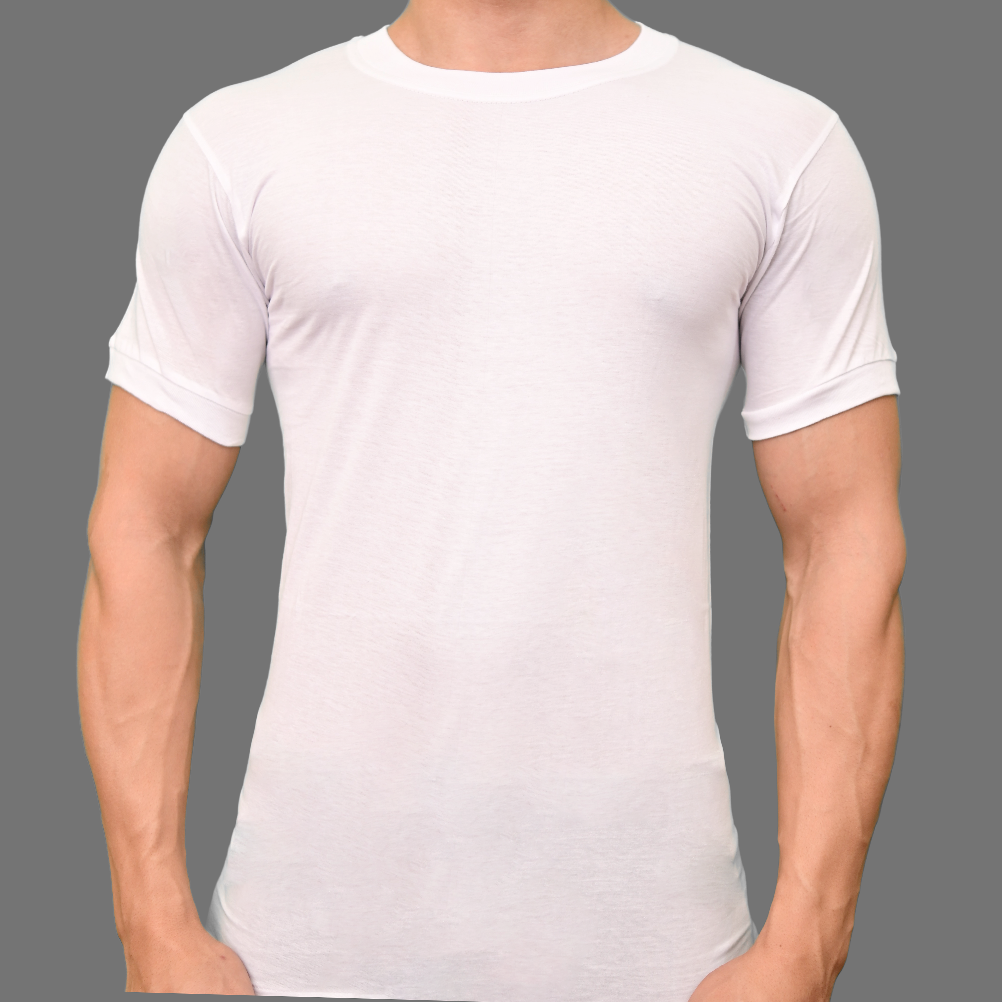 Men's gold vest 444 round neck