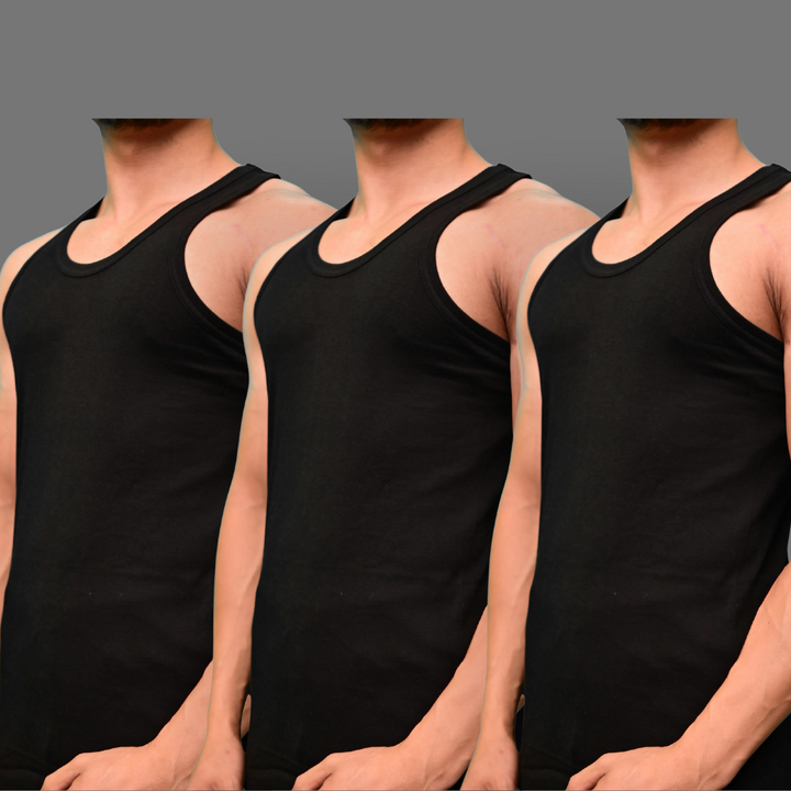 Pack Of 3 Lily summer black luxury vest