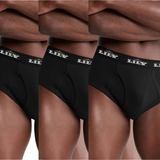 Pack Of 3 Men's Black Wear luxury brief 101