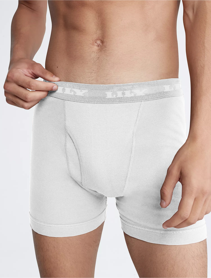 Men's luxury white boxer 888
