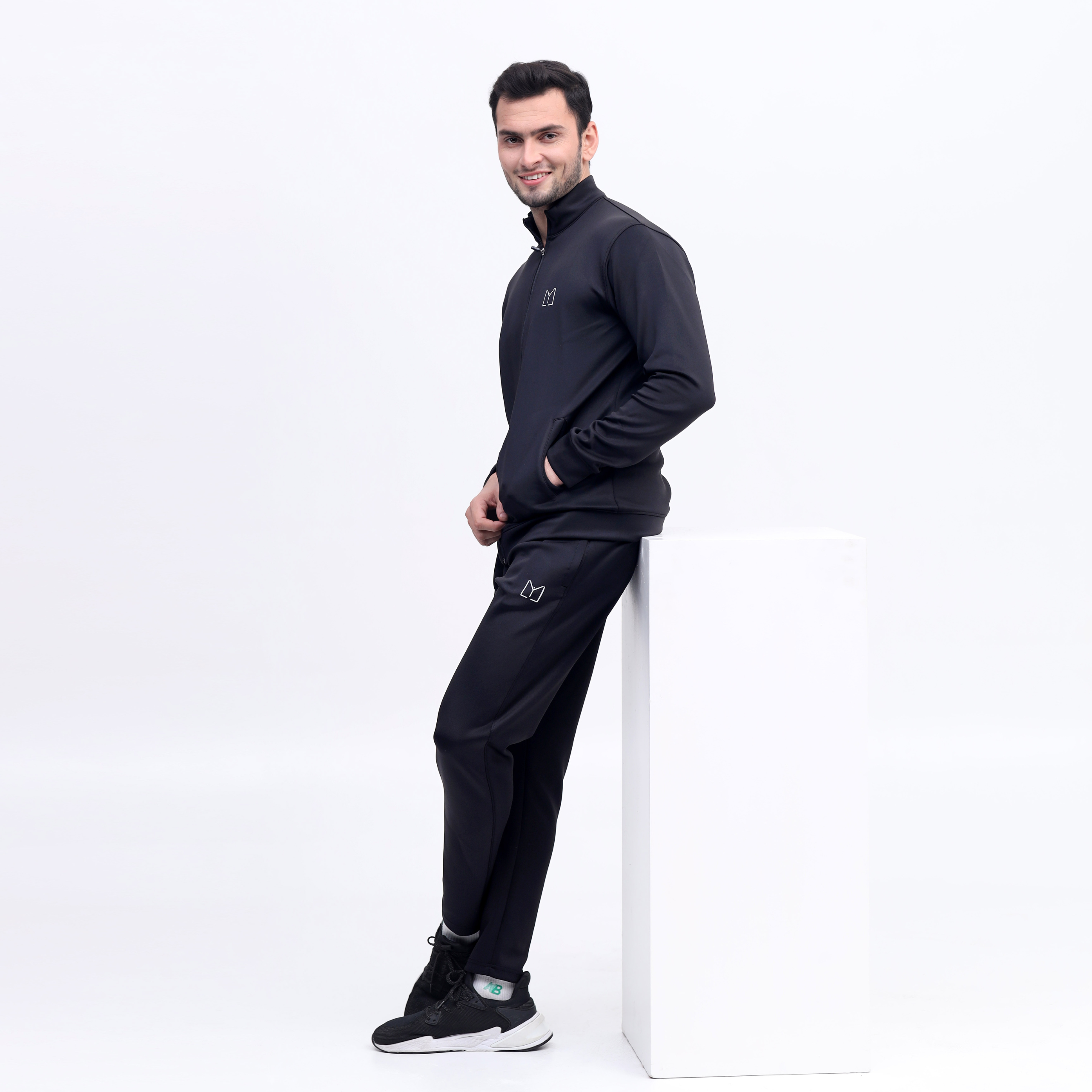 Scoba dri-fit mens black tracksuit