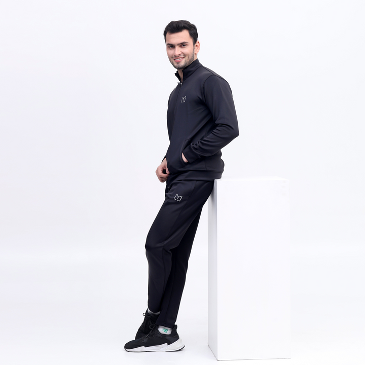 Scoba dri-fit mens black tracksuit