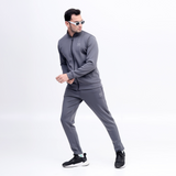 Scoba dri-fit mens charcoal tracksuit