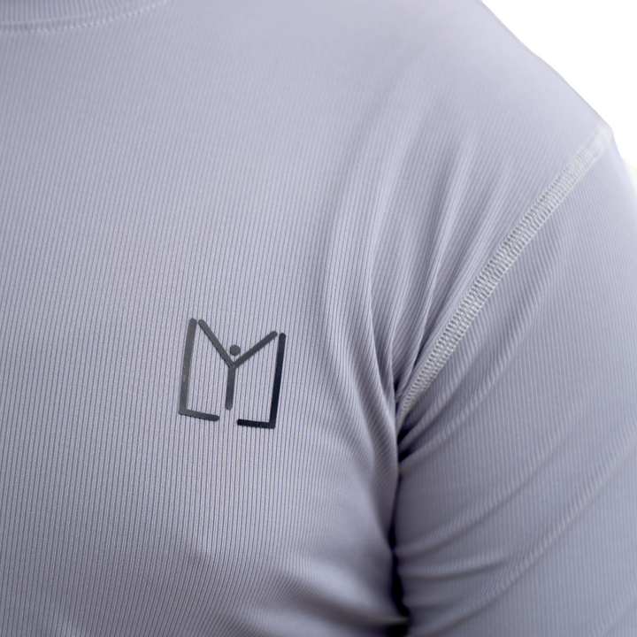 Lavender Grey Ribbed T-Shirt