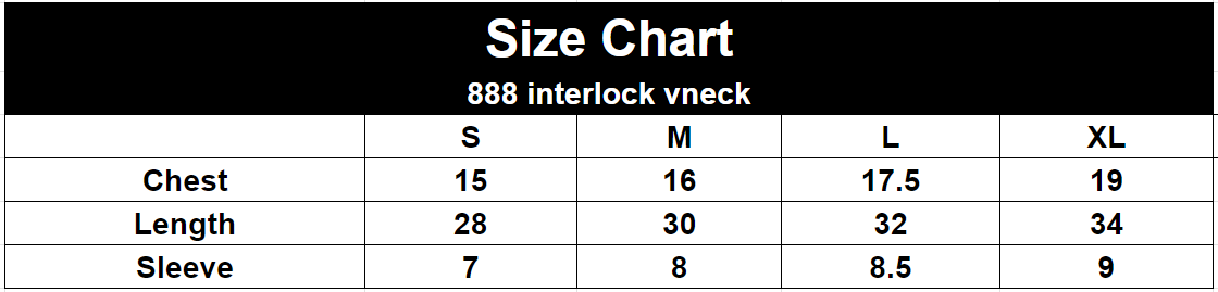 Pack Of 3 Men's vest 888 interlock v-neck