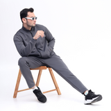 Scoba dri-fit mens charcoal tracksuit