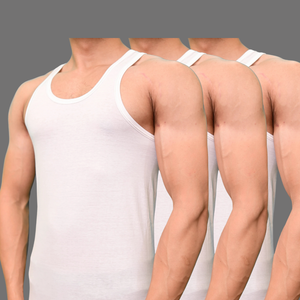 Pack of 3 Men's gold vest 444 sleeve less
