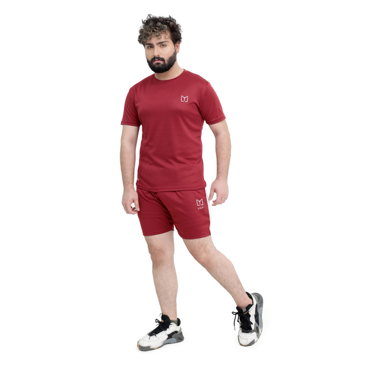 Royal Maroon Short Set