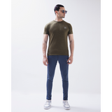 Olive Green Slub Dri-Fit T-Shirt