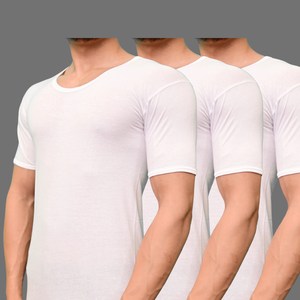Pack of 3 Men's gold vest 444 short sleeves
