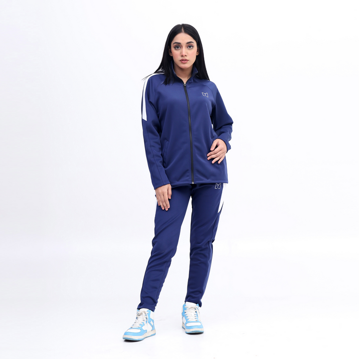 Scoba dri-fit women navy tracksuit