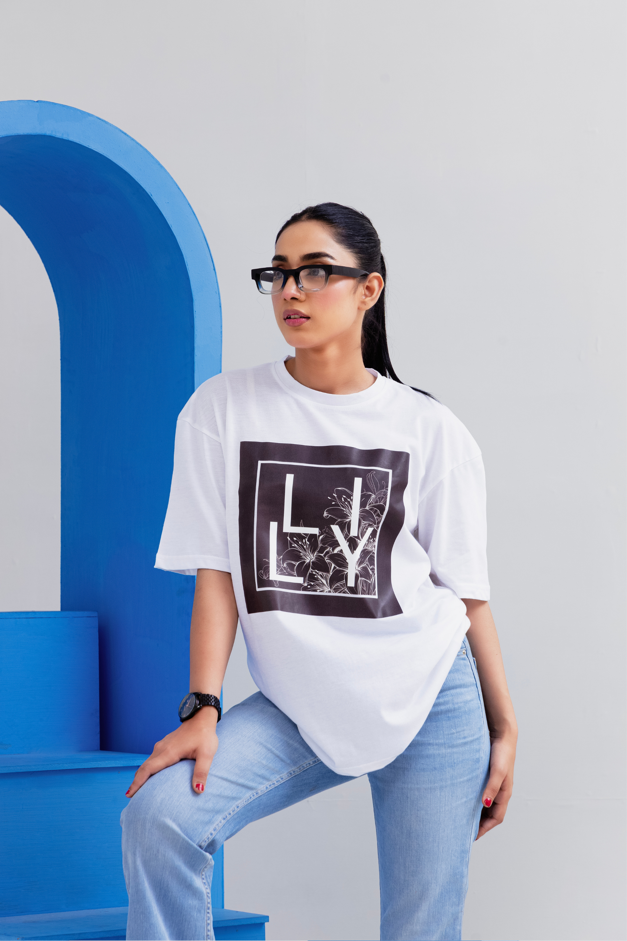 LILY D1 White T-Shirt