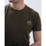 Olive Green Slub Dri-Fit T-Shirt