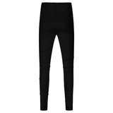 Girls ribbed leggings black (T-100)