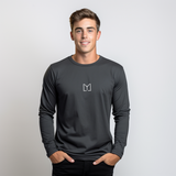 Solid charcoal tee shirt