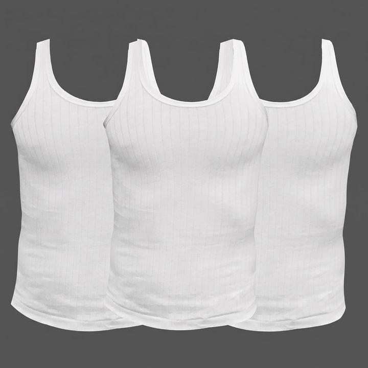 Pack of 3 Kids vest sleeveless (999 interlock)