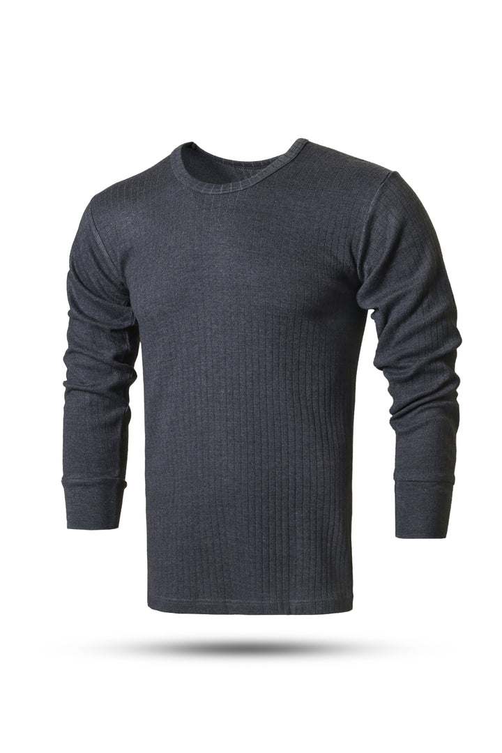Men's luxury Charcoal Interlock Full Sleeve Top Warmer