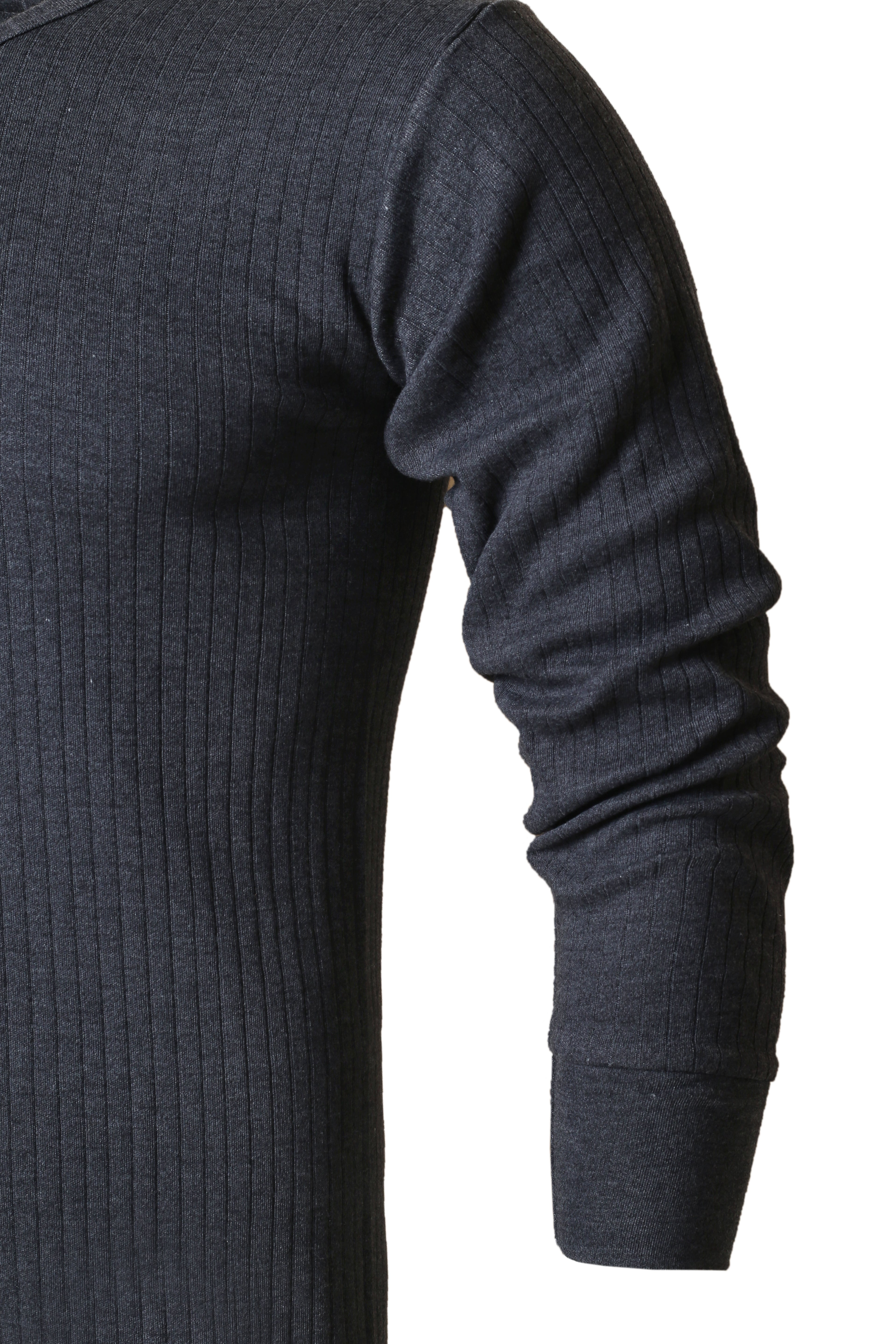 Pack of 3 Men's Luxury Charcoal Interlock Full Sleeve Top Warmer