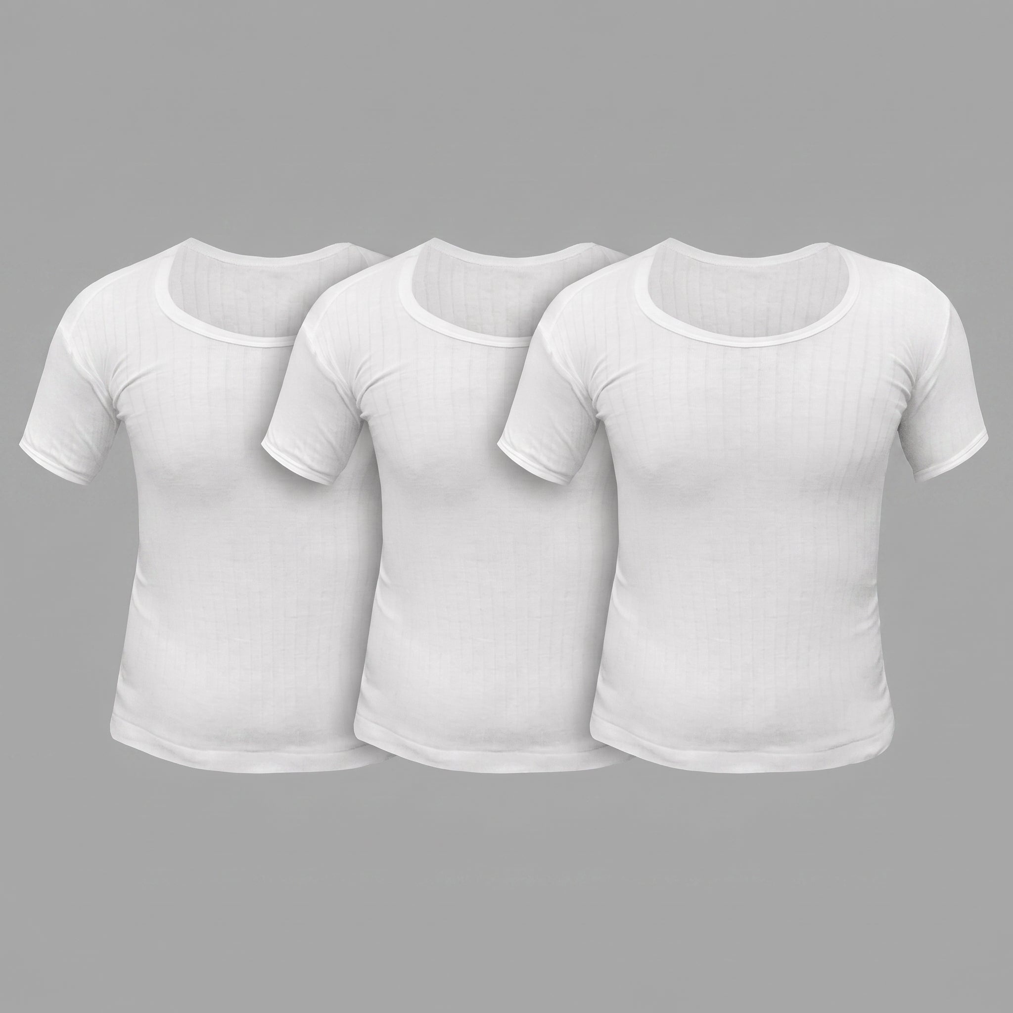 Pack of 3 Kids vest short sleeve (999 interlock) winter