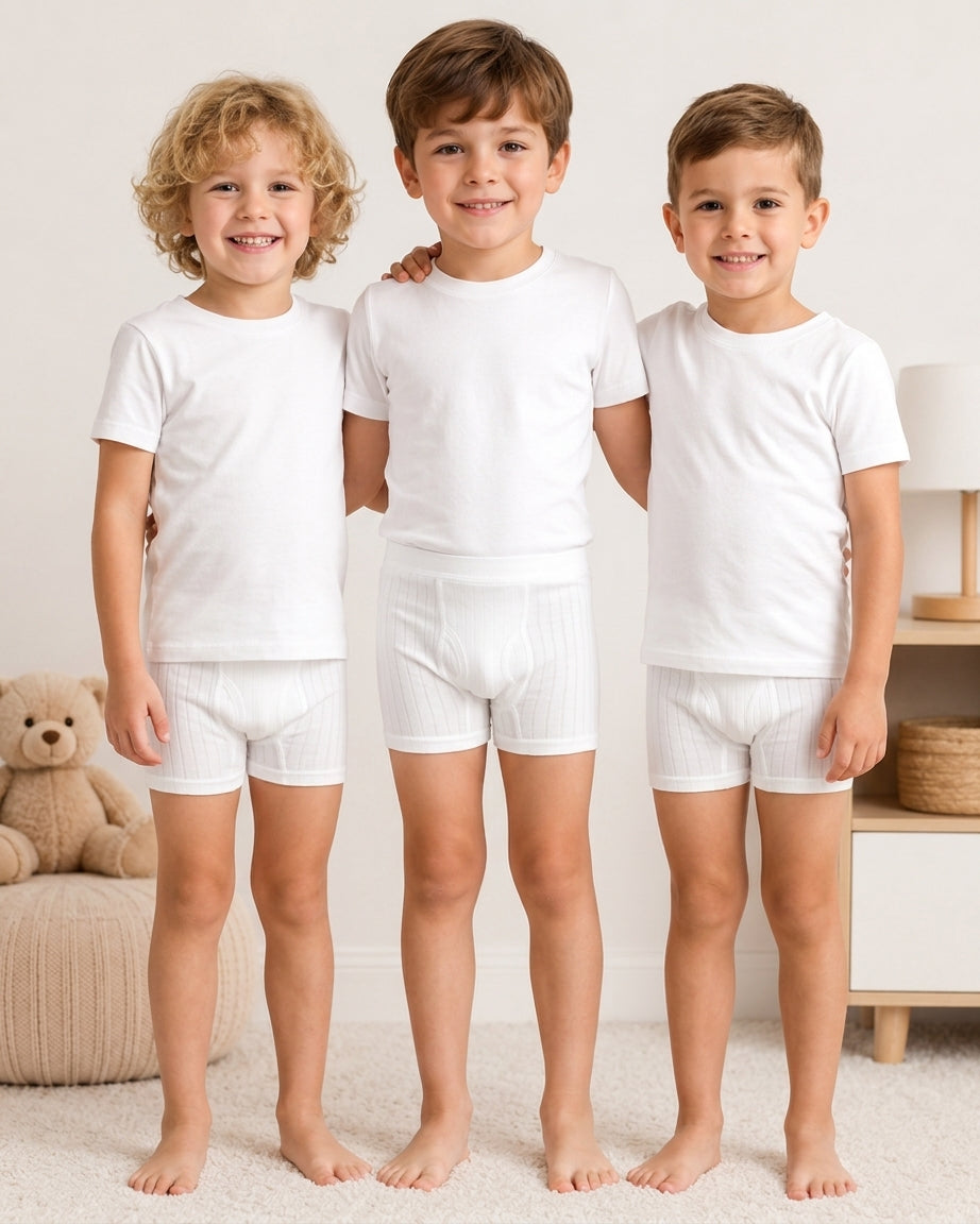 Pack Of 3 Kids boxer interlock 999