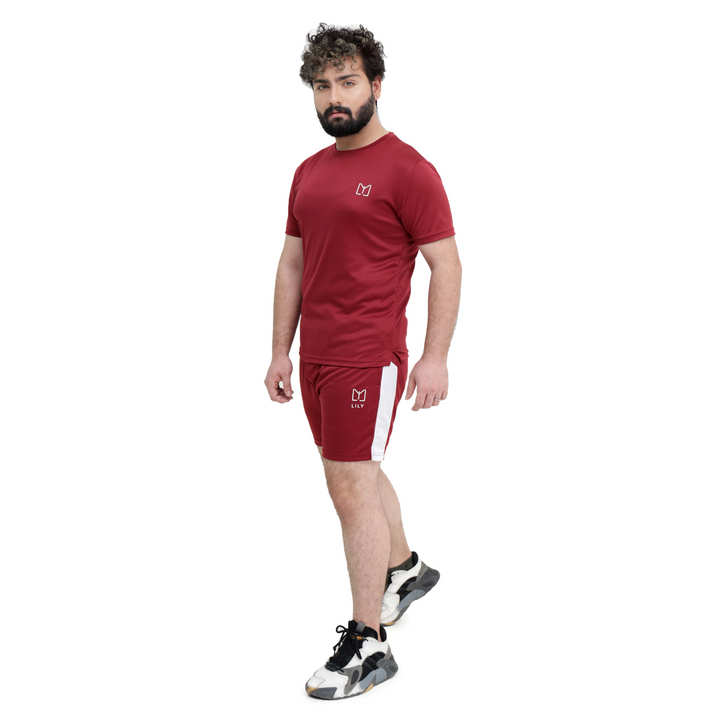 Royal Maroon Short Set