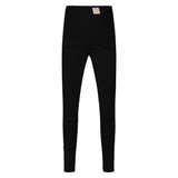 Girls ribbed leggings black (T-100)