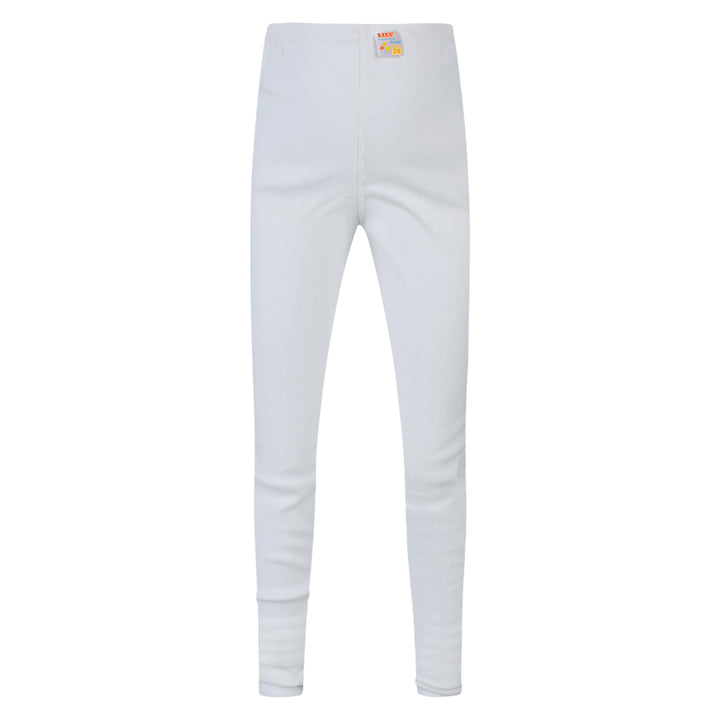 Boys ribbed leggings white (T-100)