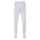 Girls ribbed leggings white (T-100)