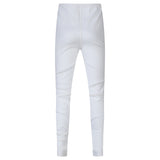 Girls ribbed leggings white (T-100)