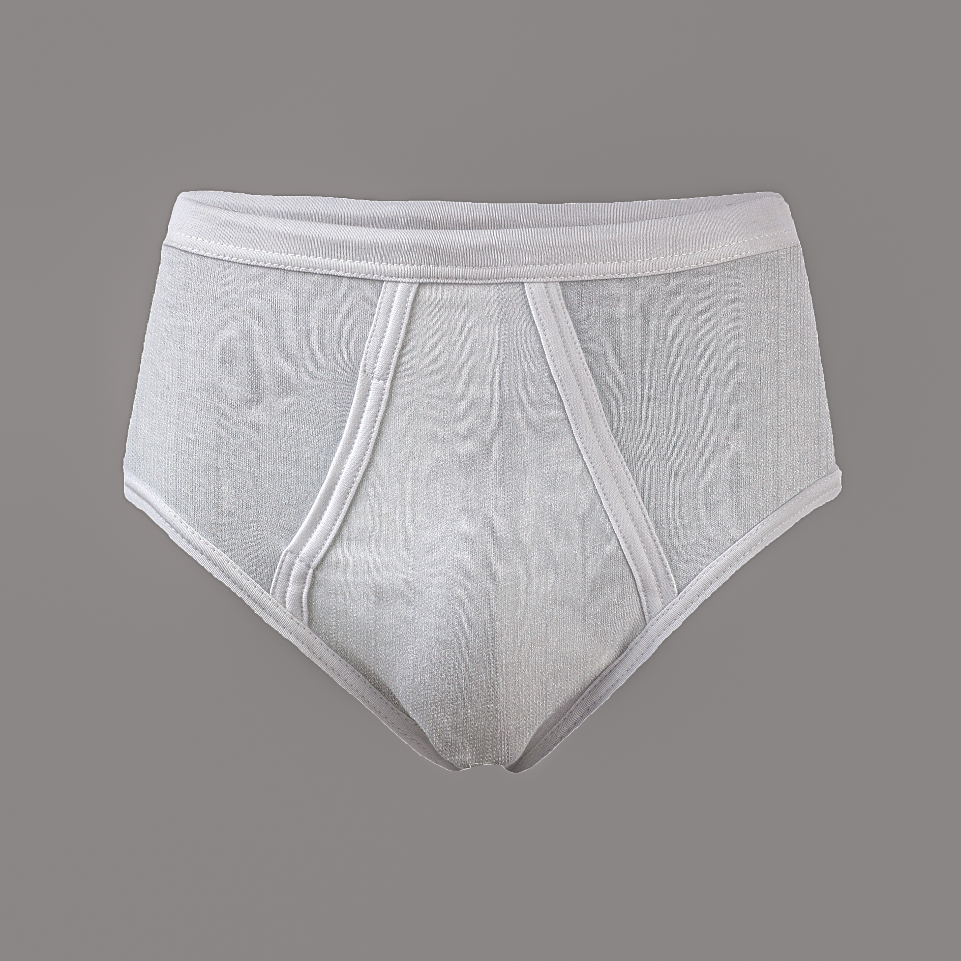 Kids white brief interlock 999