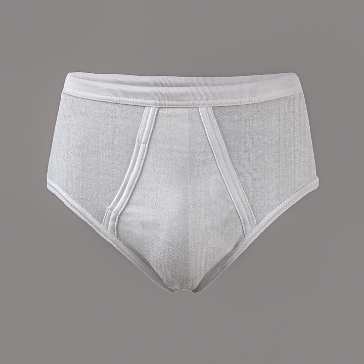 Kids white brief interlock 999