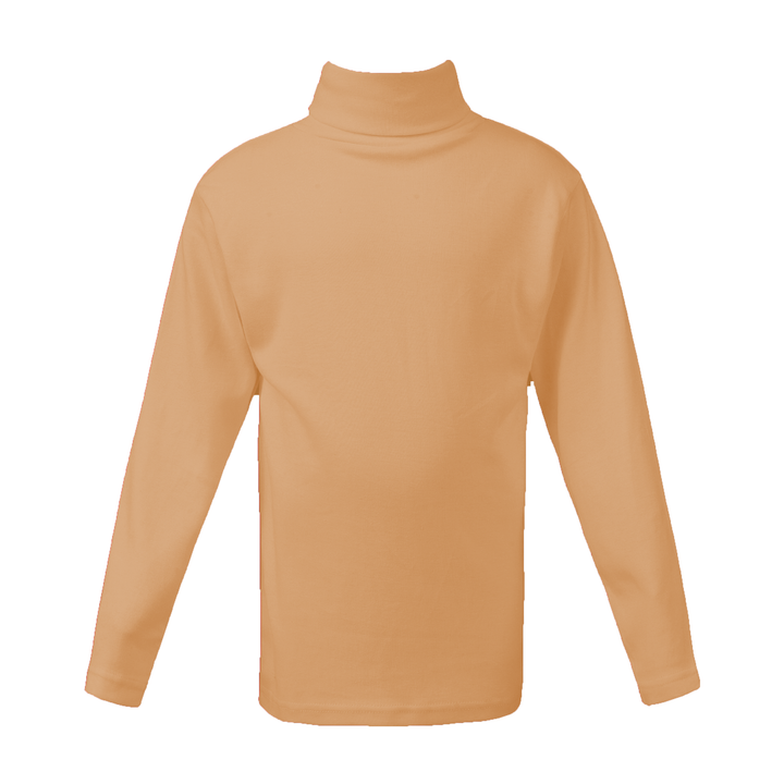 Boys high neck top beige (C91 interlock)