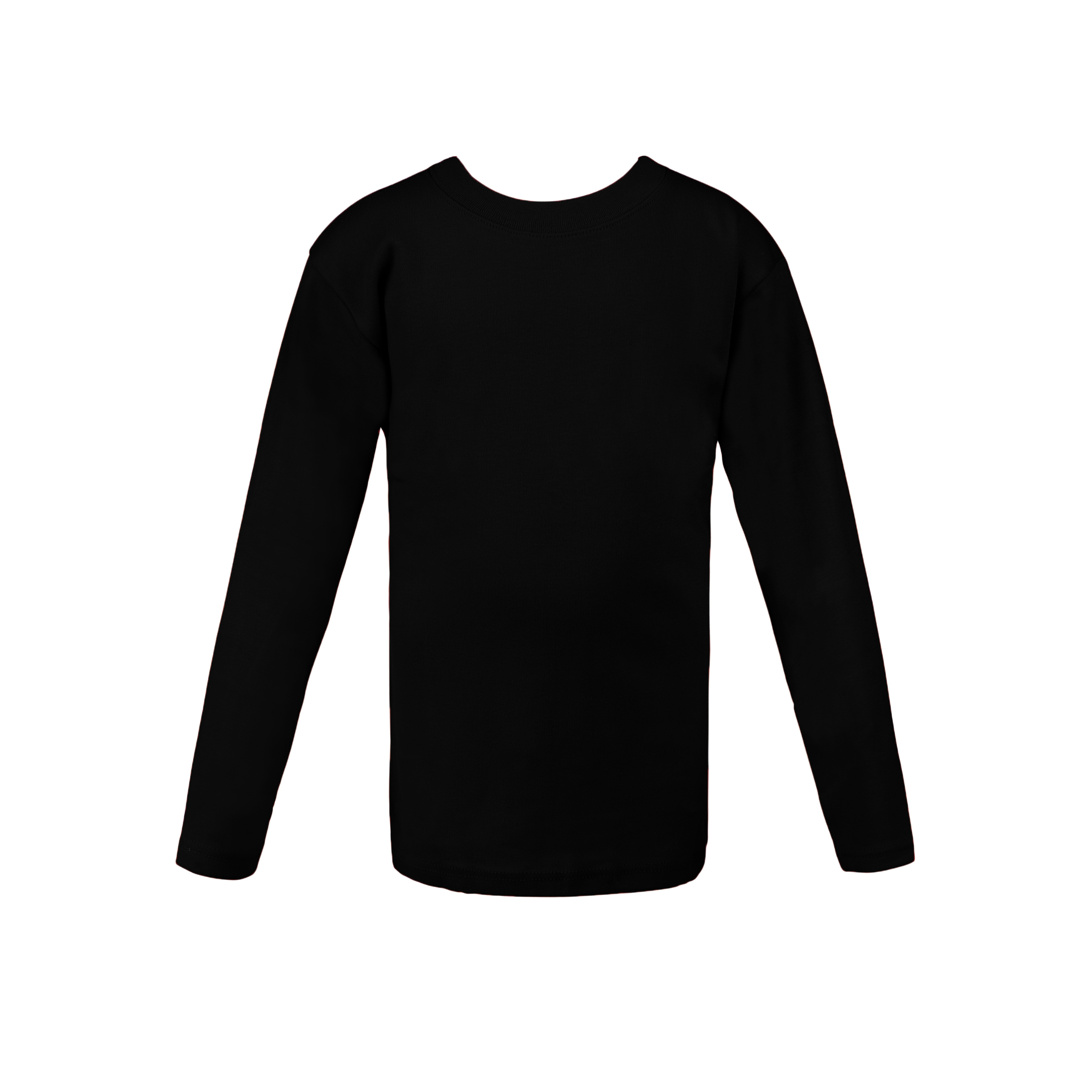 Boys round neck top black(C91 interlock)