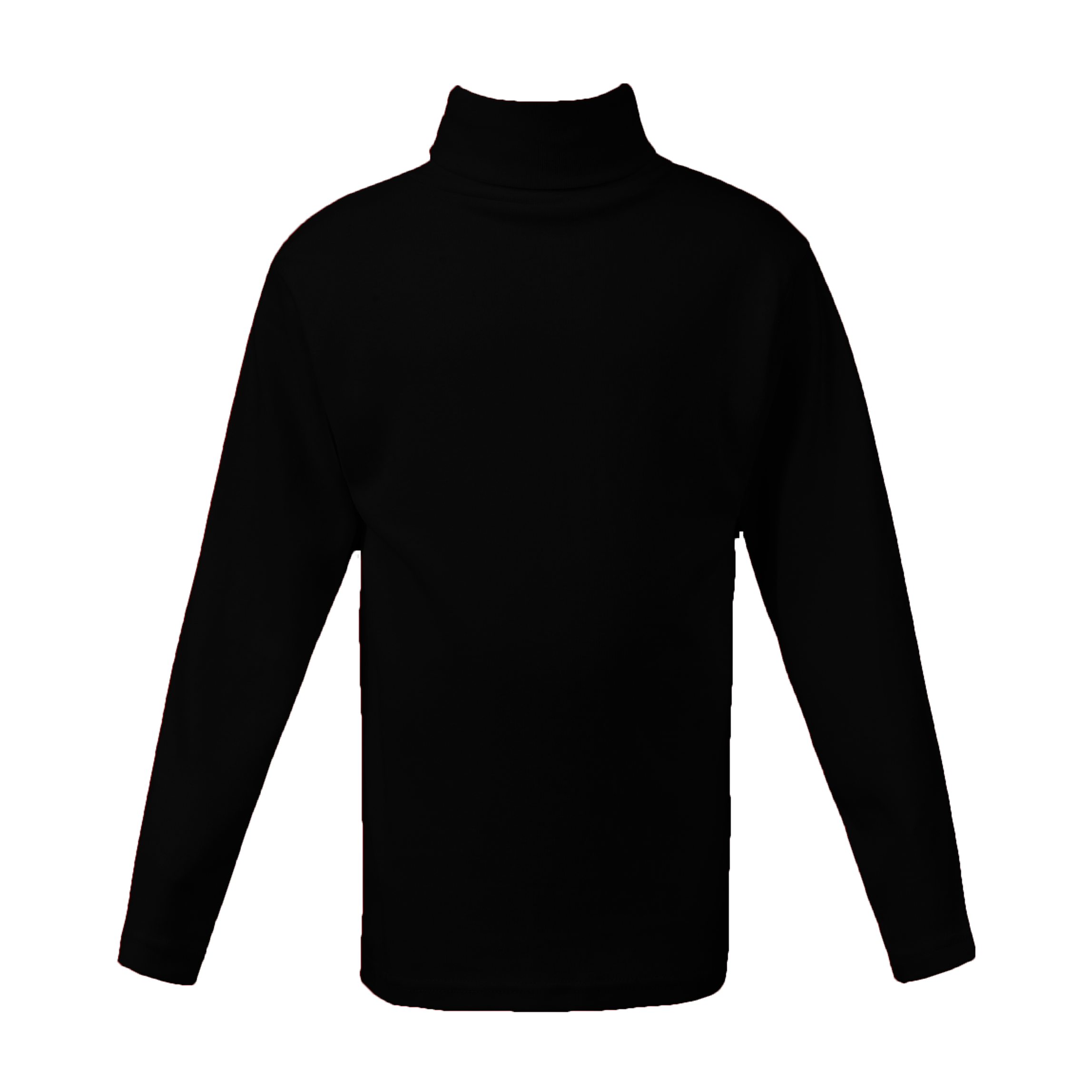 Boys high neck top black (C91 interlock)