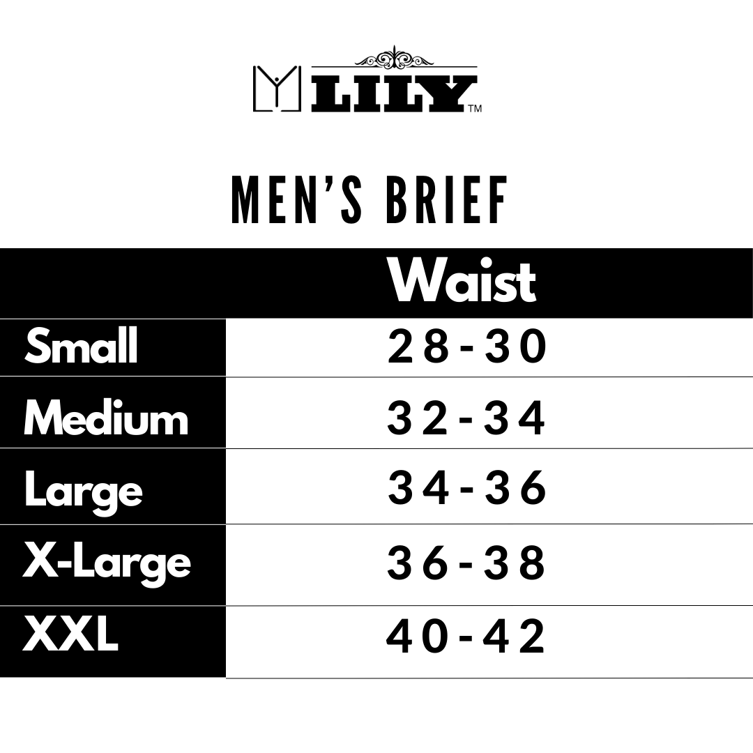 Men's luxury black brief 101