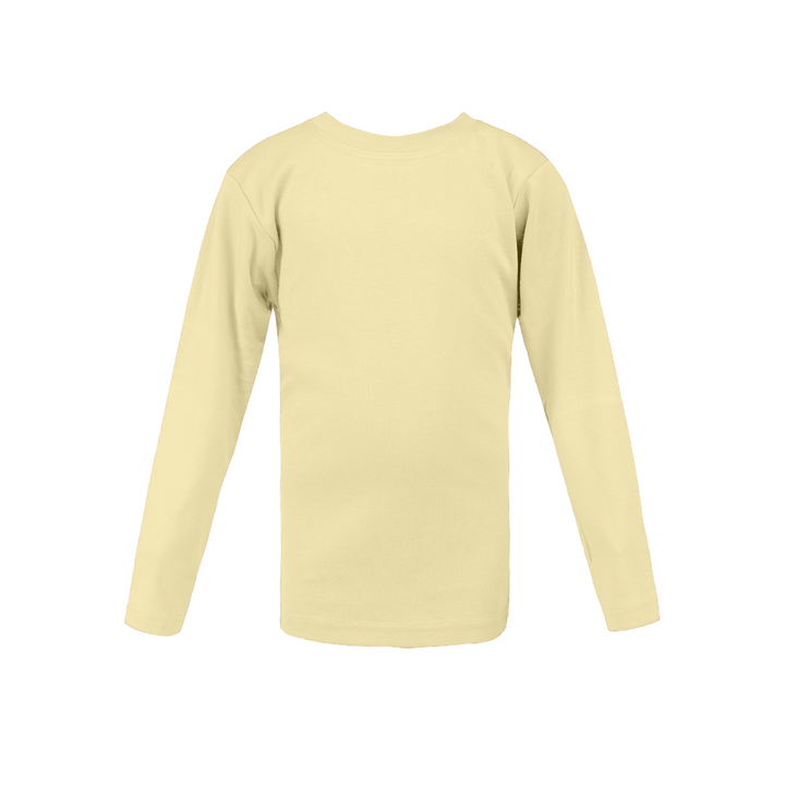 Girls round neck top off-white (C91 interlock)