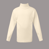 Boys high neck top off-white (C91 interlock)