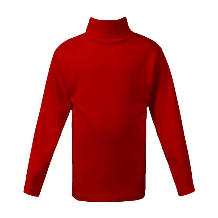 Girls high neck top red (C91 interlock)