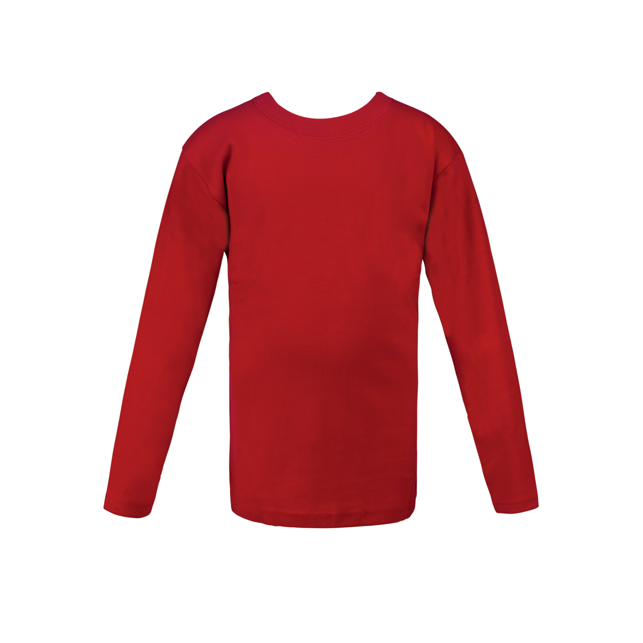 Girls round neck top red (C91 interlock)