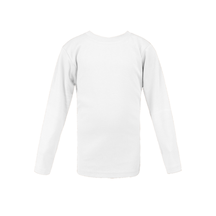 Boys round neck top white (C91 interlock)