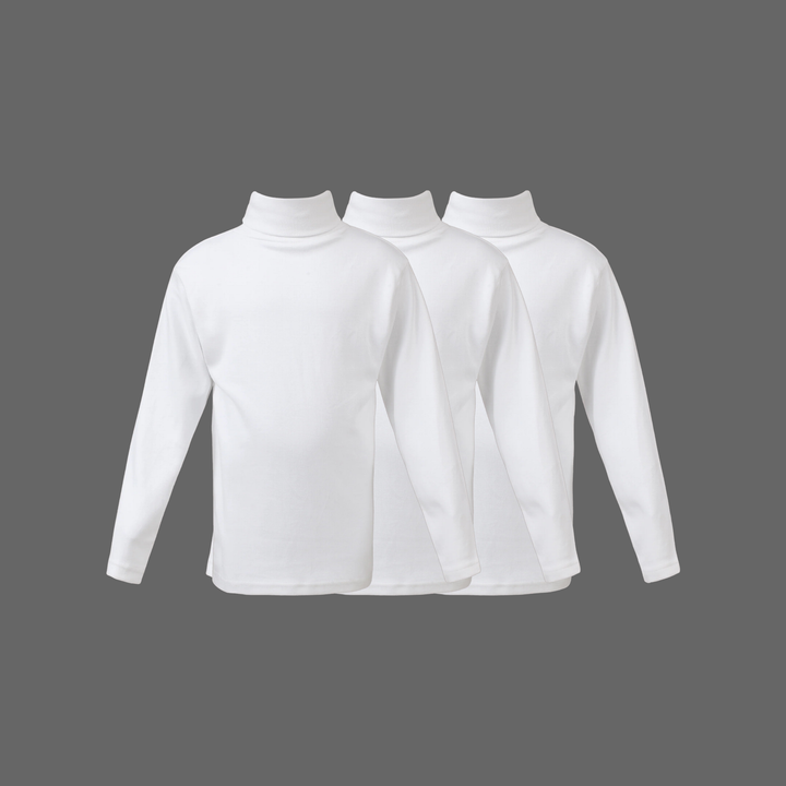 Pack Of 3 Unisex high neck top  (C91 interlock) D3
